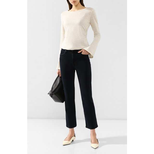 фото Лонгслив из смеси льна и хлопка frame denim