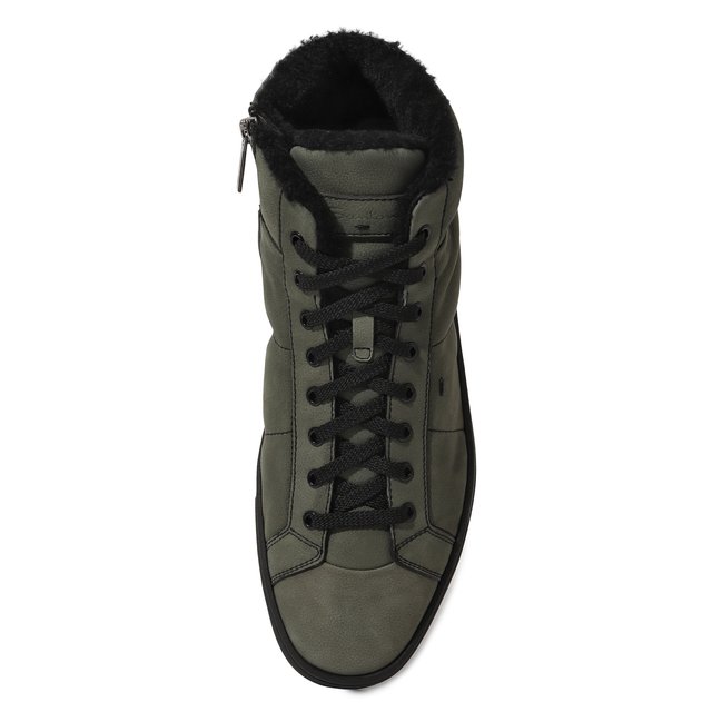 фото Кожаные кеды santoni