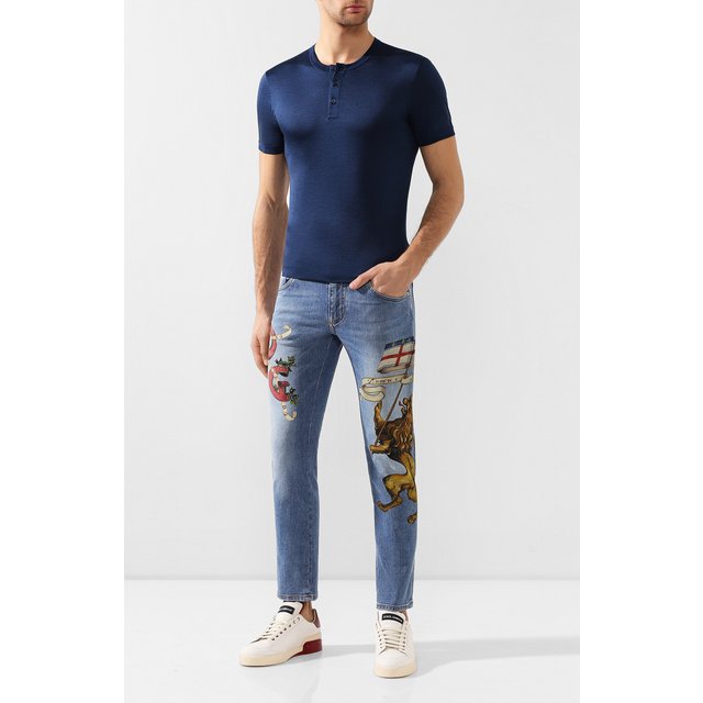 фото Шелковая футболка dolce & gabbana