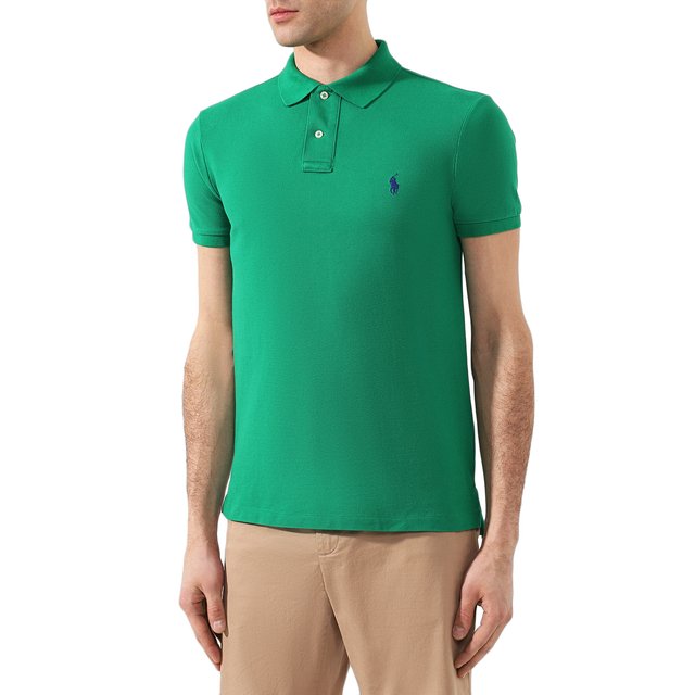 фото Хлопковое поло polo ralph lauren