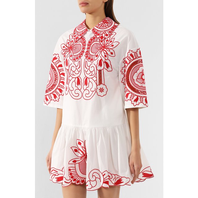 фото Хлопковое платье redvalentino