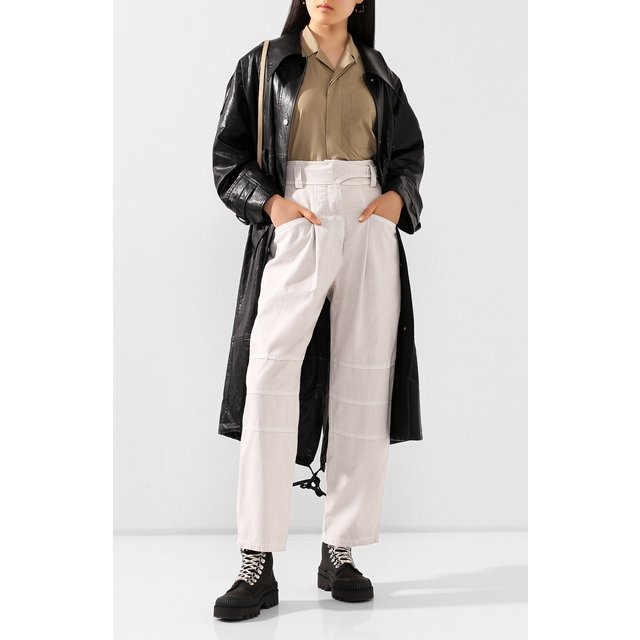 фото Хлопковые брюки low classic