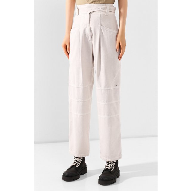 фото Хлопковые брюки low classic