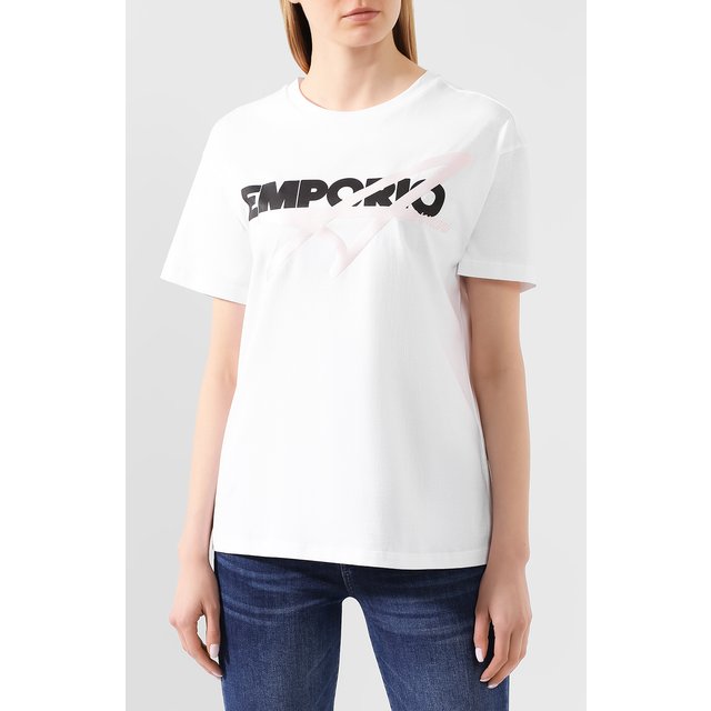 фото Хлопковая футболка emporio armani