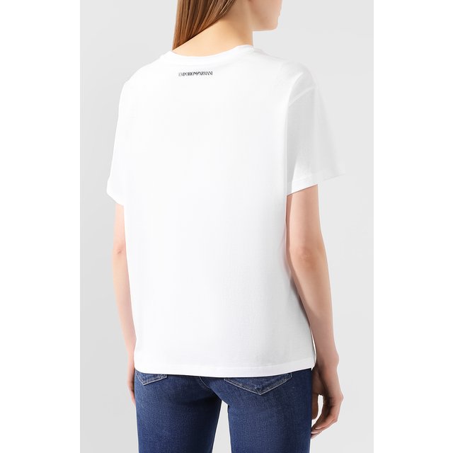 фото Хлопковая футболка emporio armani