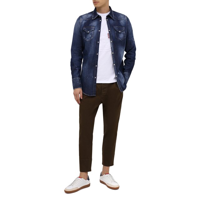 фото Хлопковые брюки dsquared2