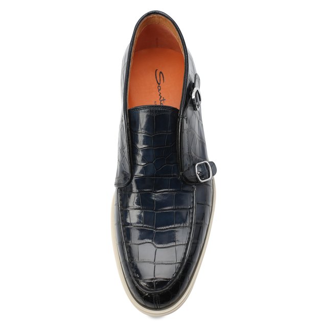 фото Ботинки из кожи аллигатора santoni precious