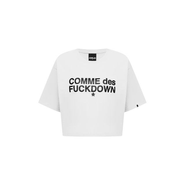 фото Хлопковая футболка comme des fuckdown
