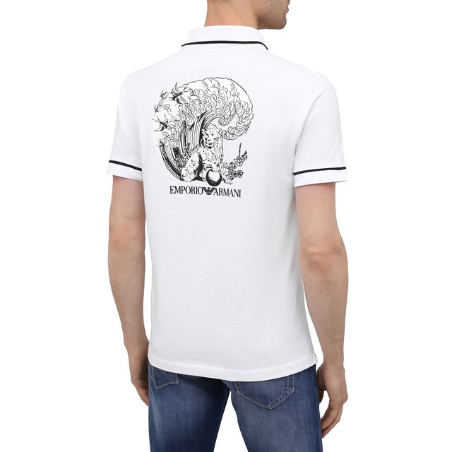 фото Хлопковое поло emporio armani