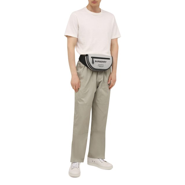 фото Текстильная поясная сумка burberry