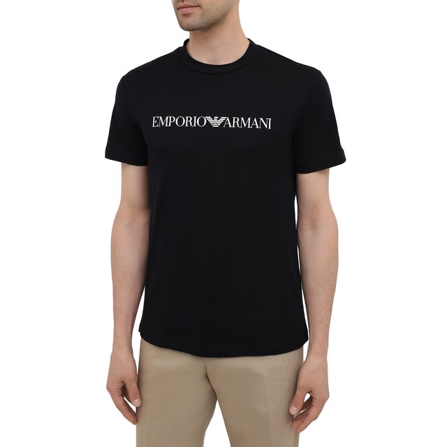 фото Хлопковая футболка emporio armani