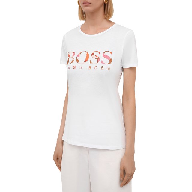 фото Хлопковая футболка boss