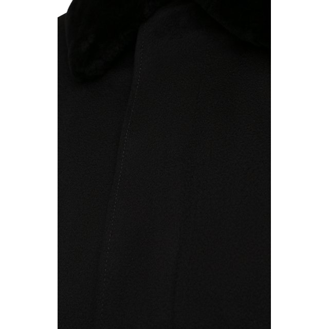 фото Кашемировое пальто с меховой отделкой zilli