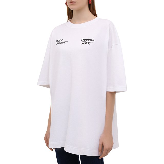 фото Хлопковая футболка reebok x monochrome
