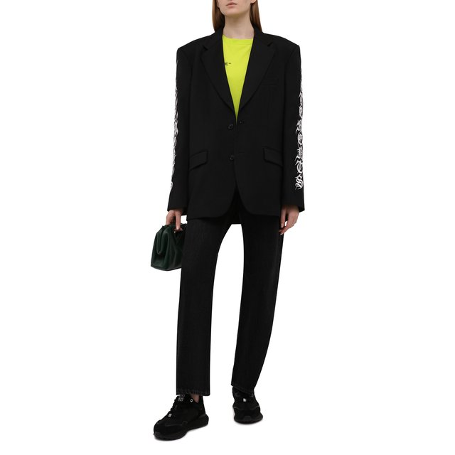 фото Хлопковая футболка reebok x monochrome