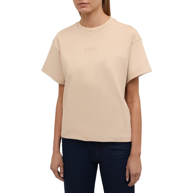 фото Хлопковая футболка boss