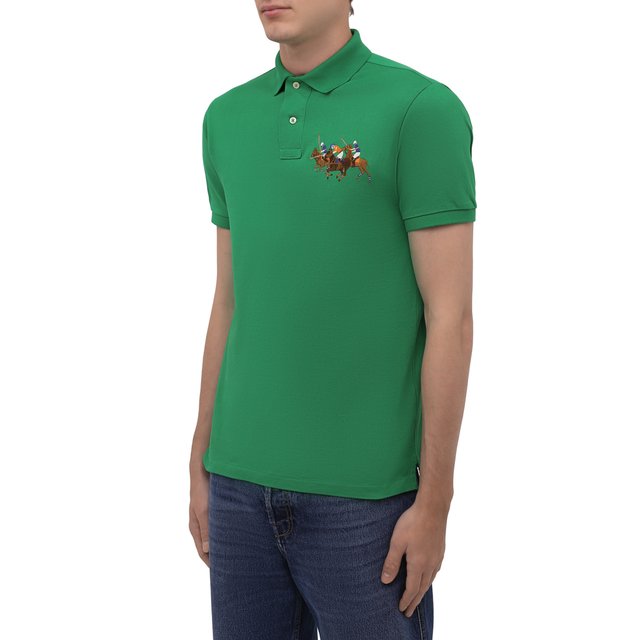 фото Хлопковое поло polo ralph lauren