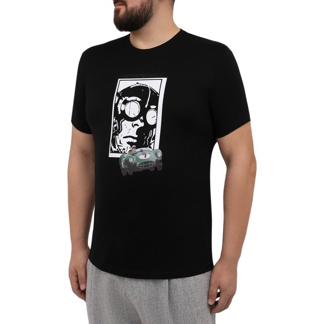 фото Хлопковая футболка emporio armani