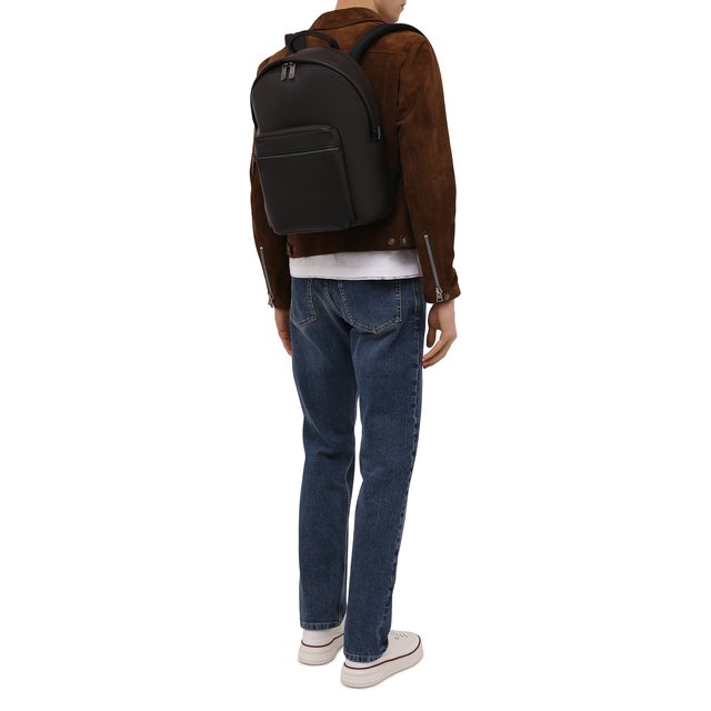 фото Кожаный рюкзак hoodie ermenegildo zegna