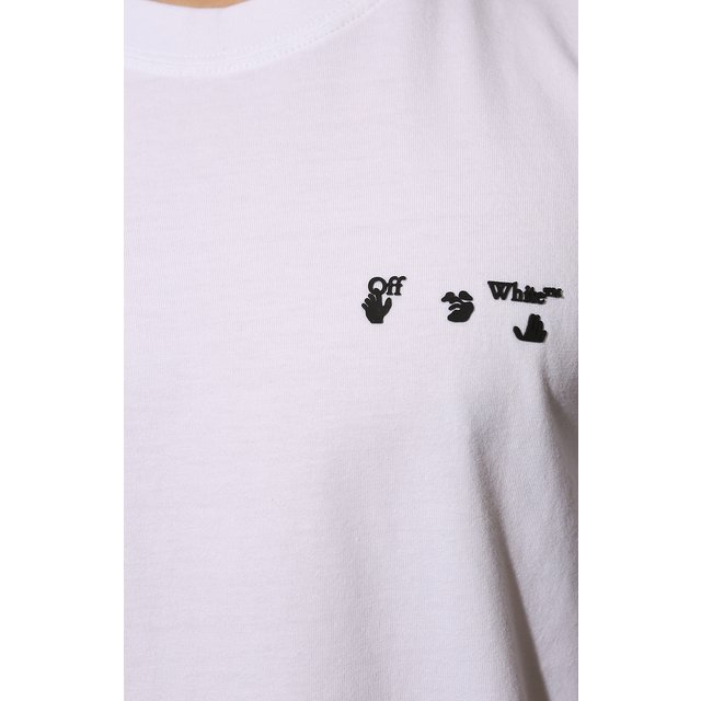 фото Хлопковая футболка off-white