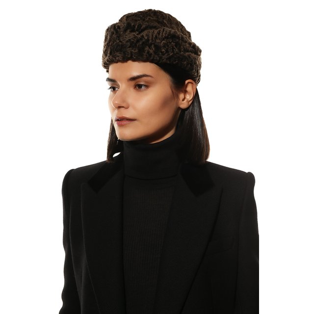 фото Шапка из меха каракульчи cocoshnick headdress