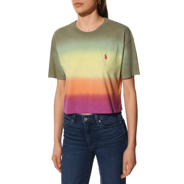 фото Хлопковая футболка polo ralph lauren