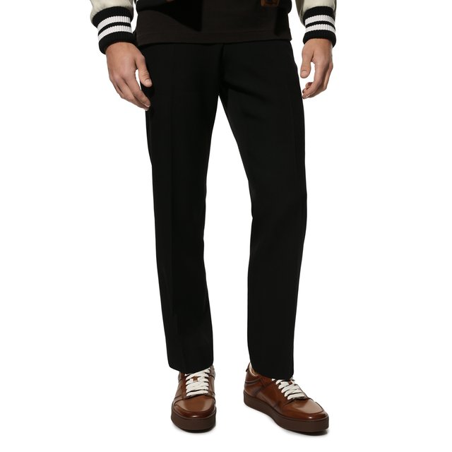 фото Кожаные кеды santoni