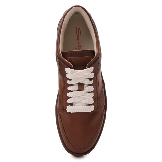 фото Кожаные кеды santoni