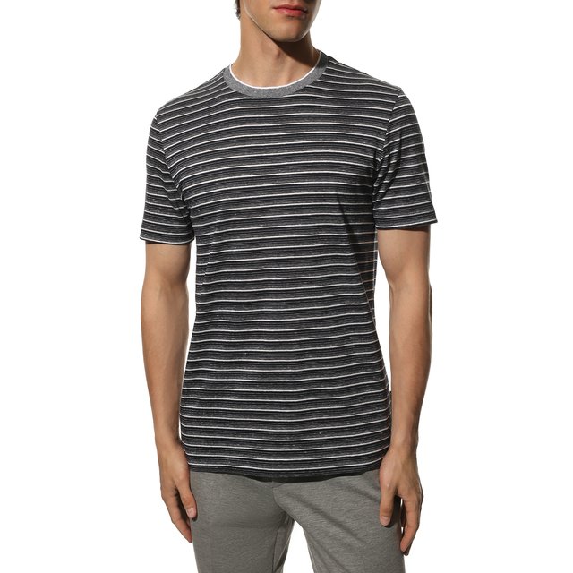 фото Футболка из хлопка и льна boss