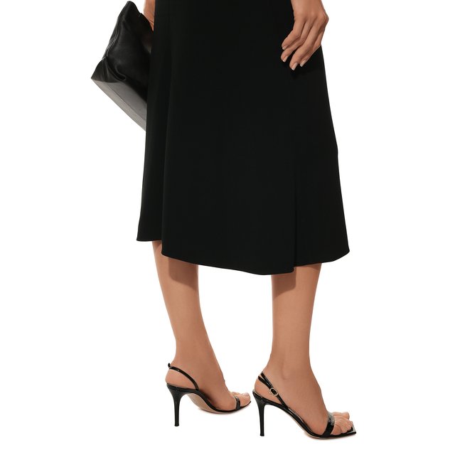 фото Кожаные босоножки ribbon stiletto 85 gianvito rossi