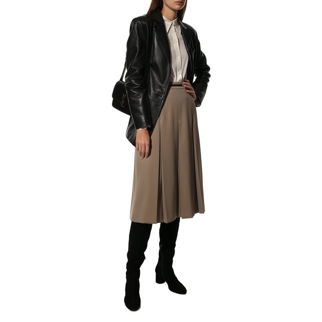 фото Замшевые ботфорты scarlet agl