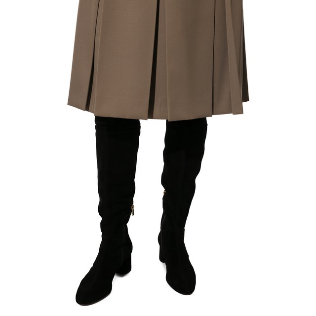 фото Замшевые ботфорты scarlet agl