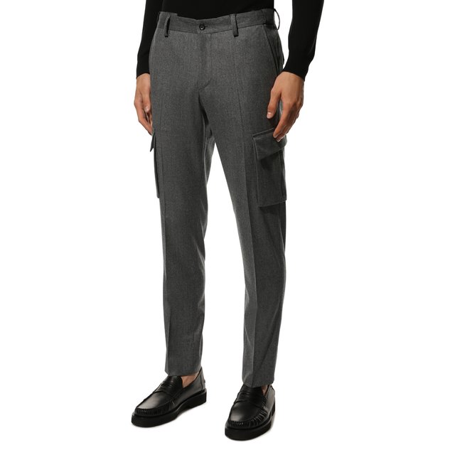 фото Шерстяные брюки-карго corneliani