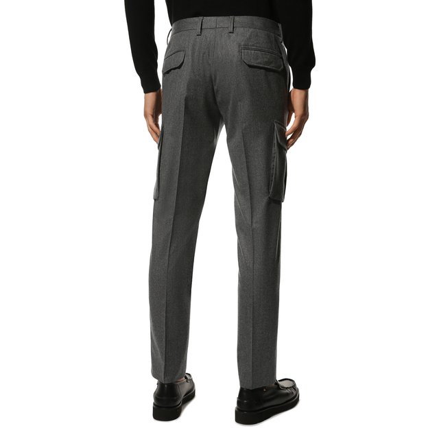 фото Шерстяные брюки-карго corneliani