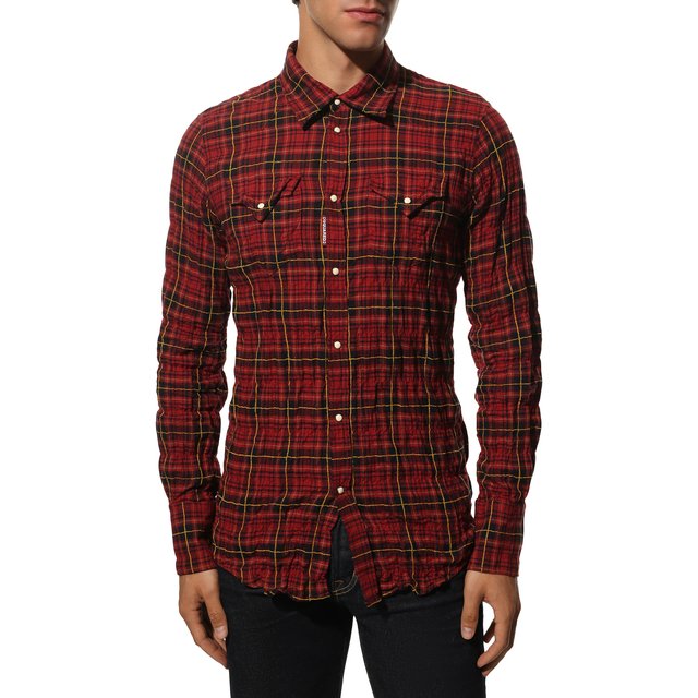 фото Хлопковая рубашка dsquared2