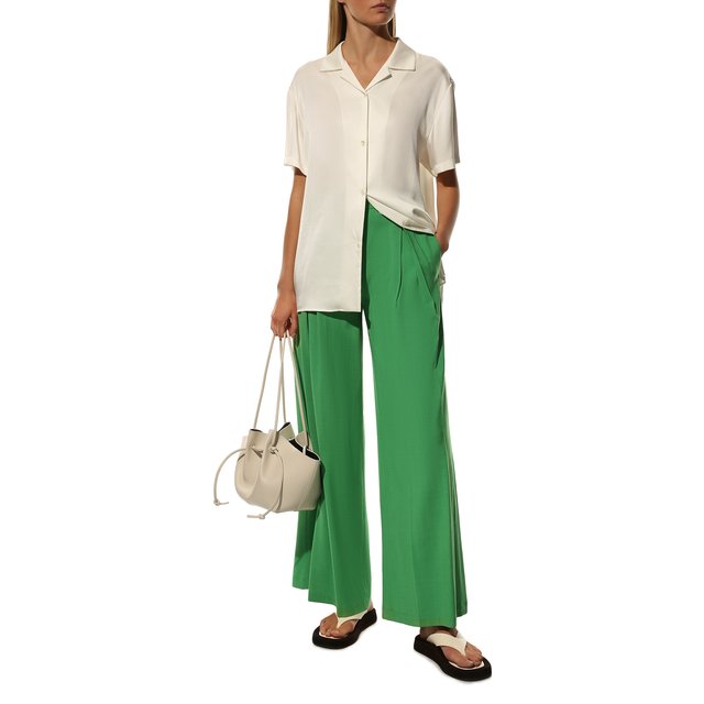 фото Брюки из вискозы и шерсти erika cavallini