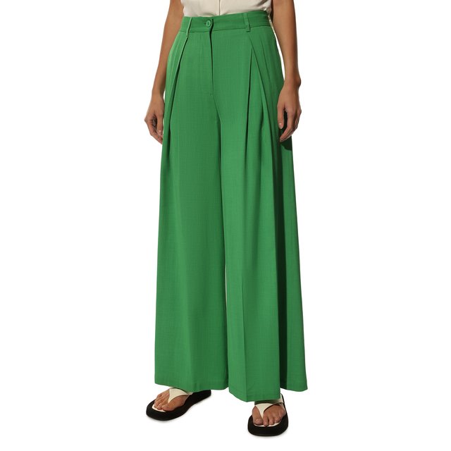 фото Брюки из вискозы и шерсти erika cavallini