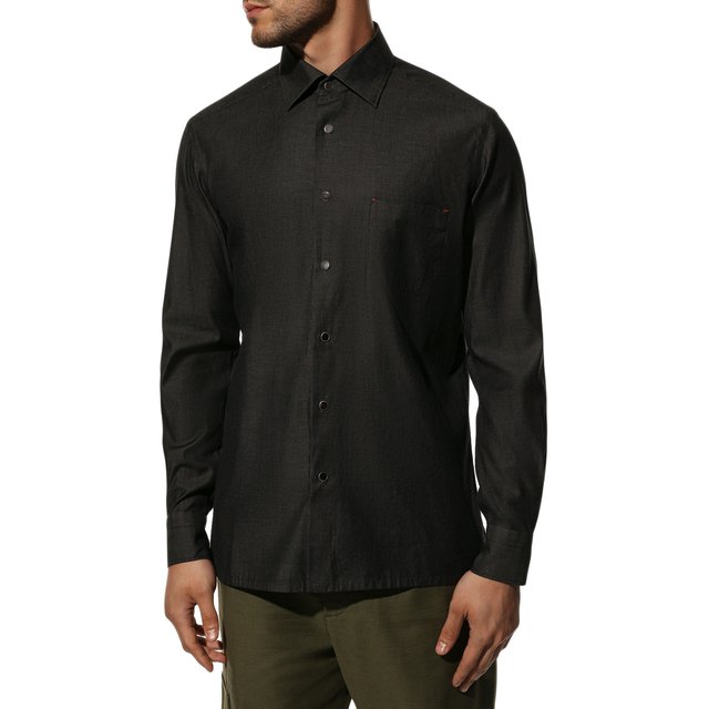 фото Хлопковая рубашка kiton