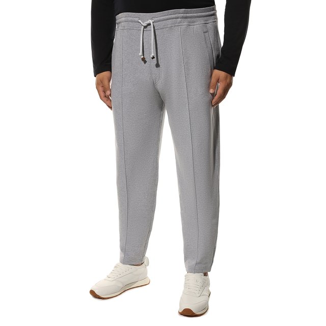 фото Хлопковые брюки brunello cucinelli