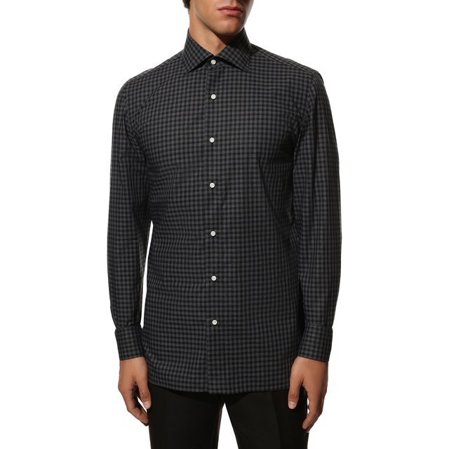 фото Хлопковая рубашка luigi borrelli