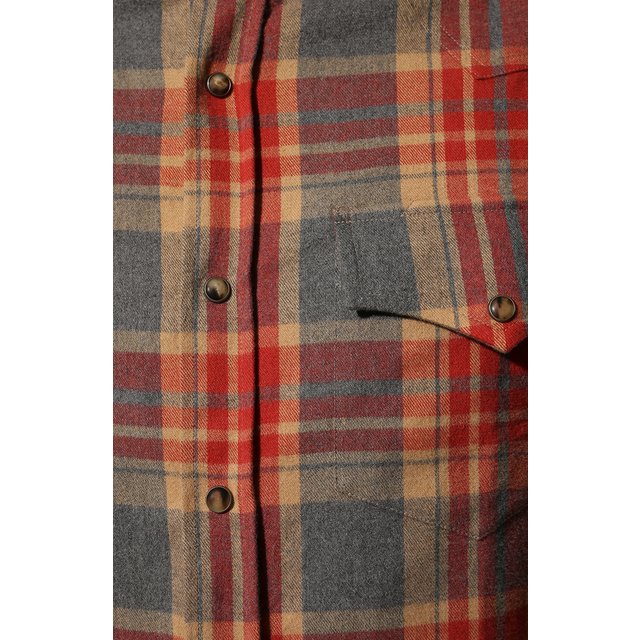 фото Хлопковая рубашка brunello cucinelli