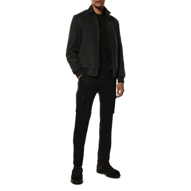 фото Брюки-карго из шерсти и вискозы corneliani