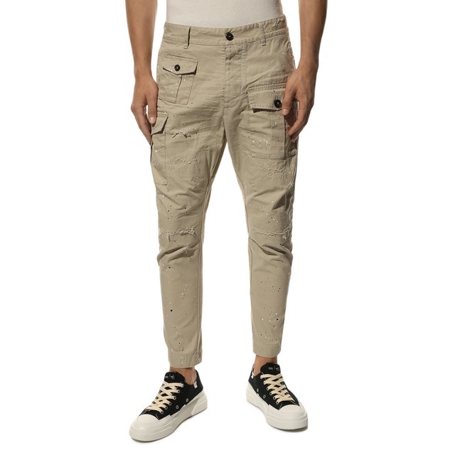 фото Хлопковые брюки dsquared2
