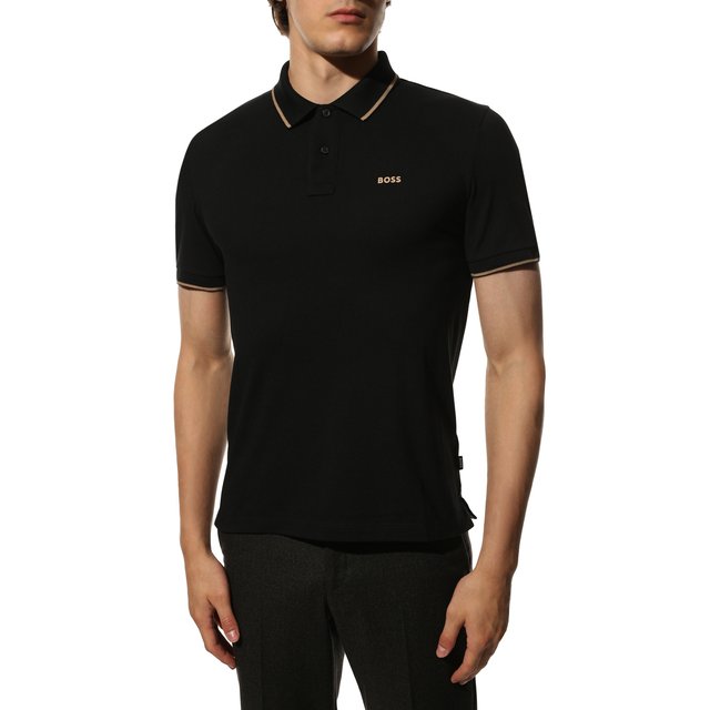 фото Хлопковое поло boss