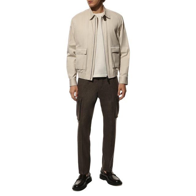 фото Шерстяные брюки-карго corneliani