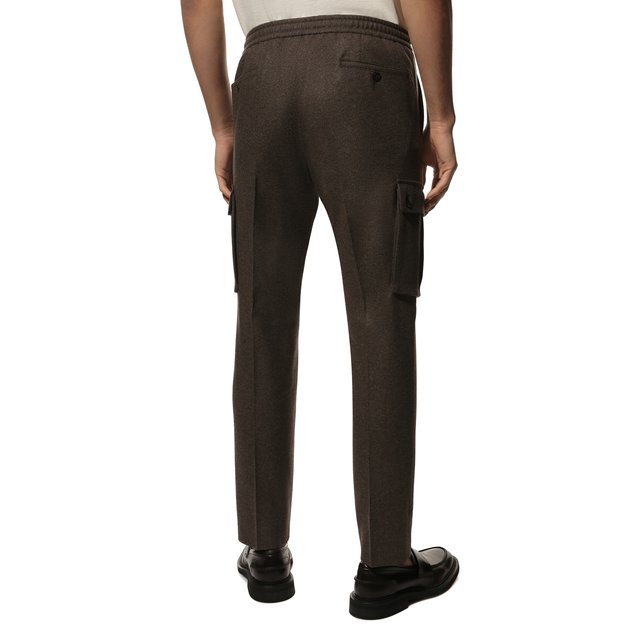 фото Шерстяные брюки-карго corneliani