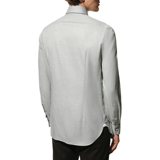 фото Хлопковая рубашка luigi borrelli