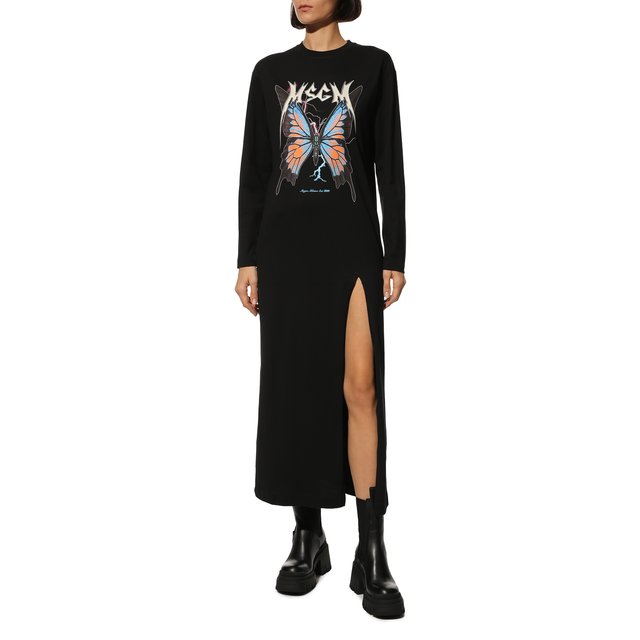 фото Хлопковое платье msgm