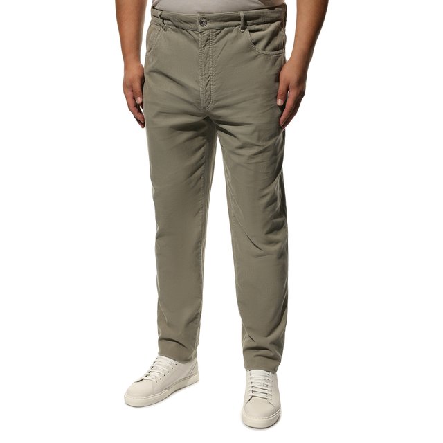 фото Хлопковые брюки brunello cucinelli