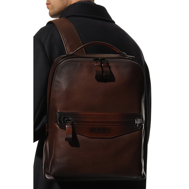 фото Кожаный рюкзак santoni
